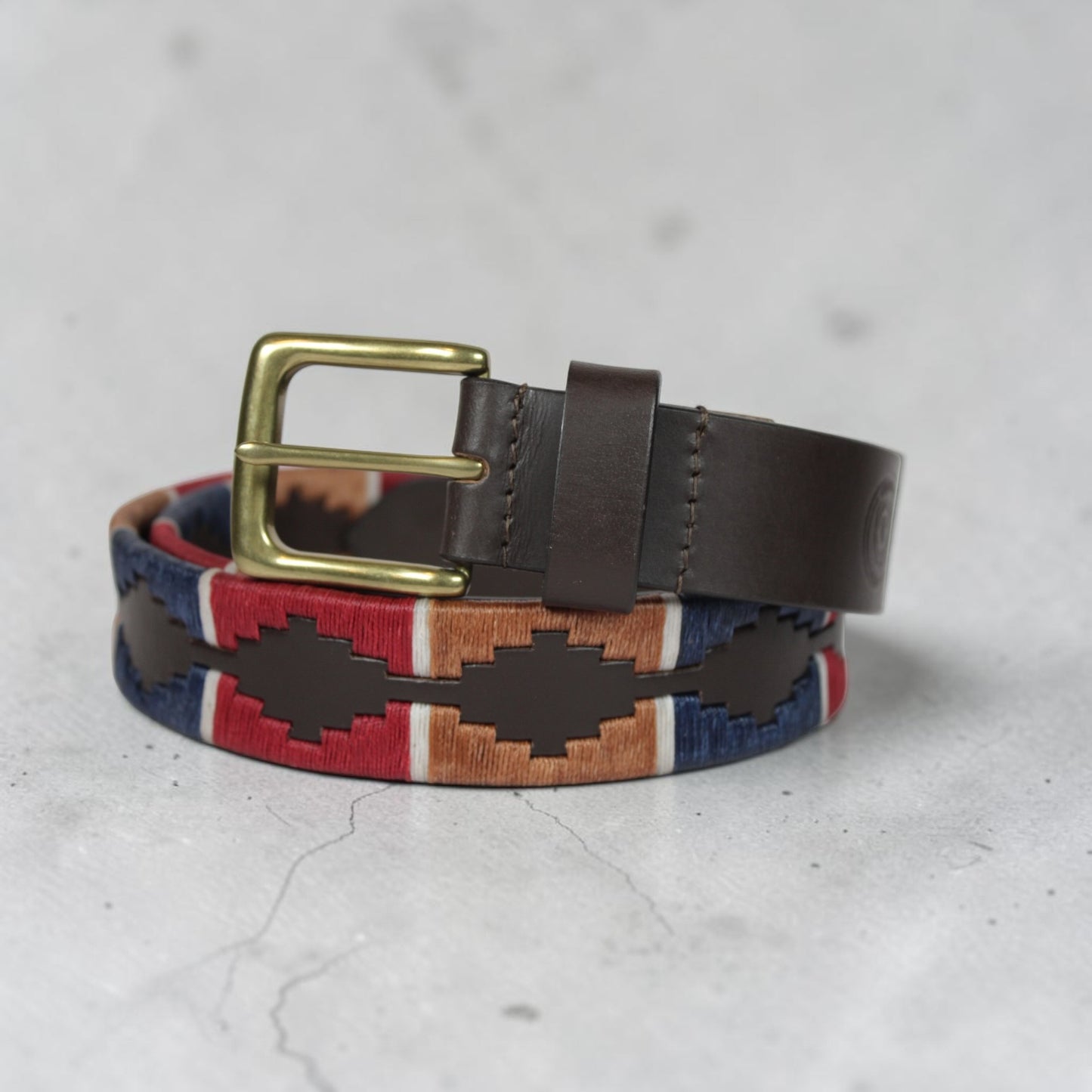 Bufflet Leather Handwoven Embroidered Genuine Leather Belt