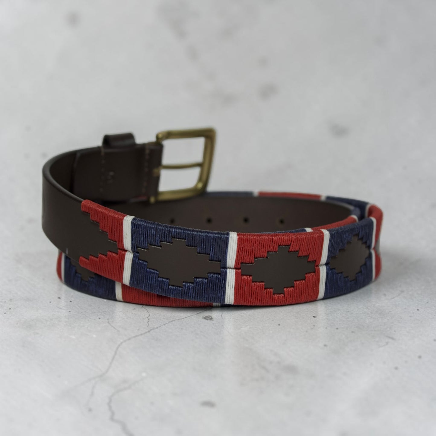 Bufflet Leather Handwoven Embroidered Genuine Leather Belt