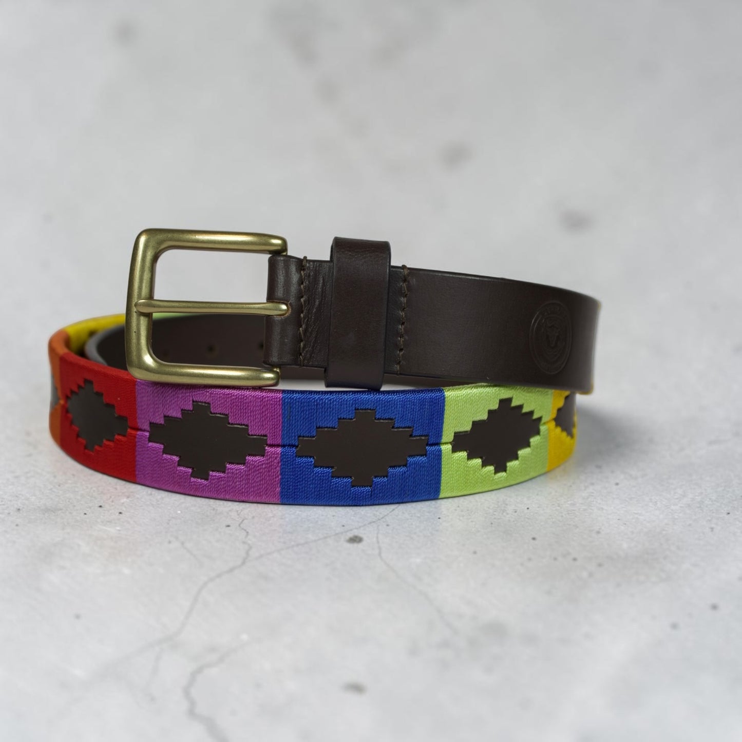 Bufflet Leather Handwoven Embroidered Genuine Leather Belt