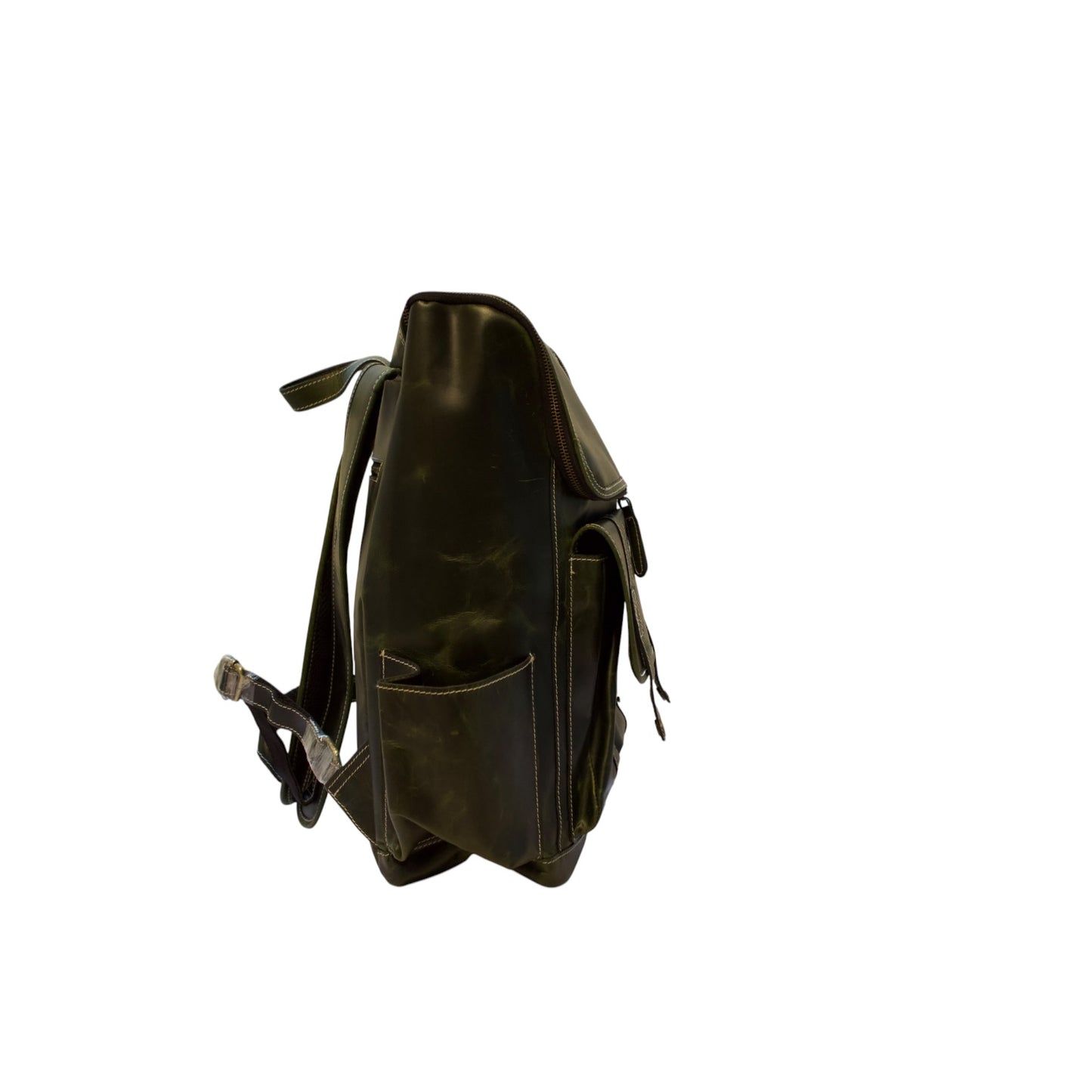 Vintage Full Grain Leather Backpack – 15.6” Laptop Backpack for Men & Women – Handmade Travel & Business Rucksack