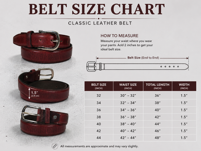 Handmade Full Grain Leather Belt | Bufflet Leather