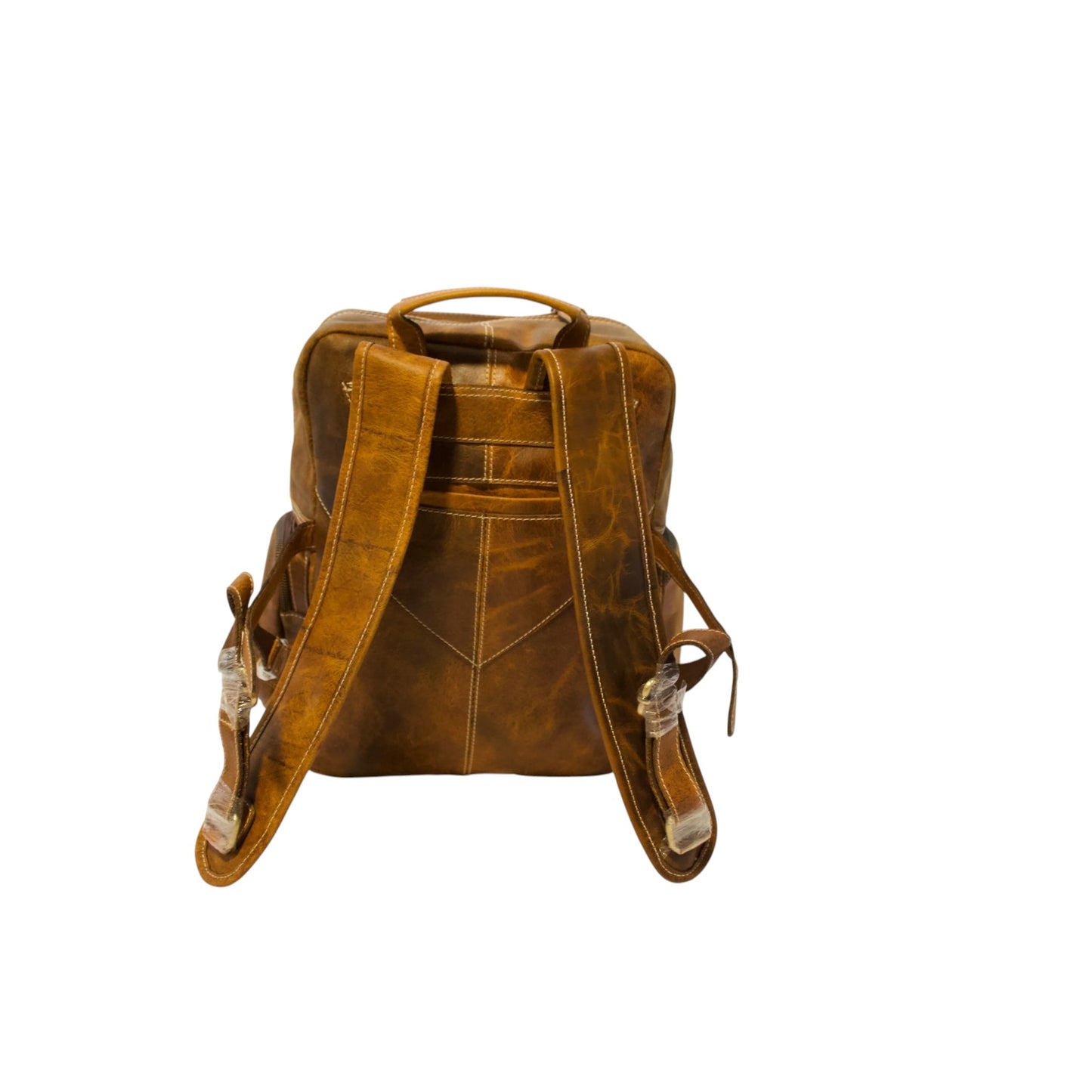 Bufflet Leather Vintage Brown Full Grain Leather Backpack | Handmade Travel Laptop Backpack