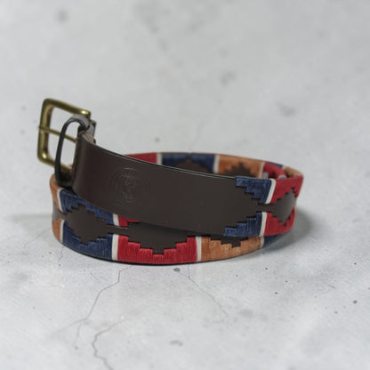 Bufflet Leather Handwoven Embroidered Genuine Leather Belt