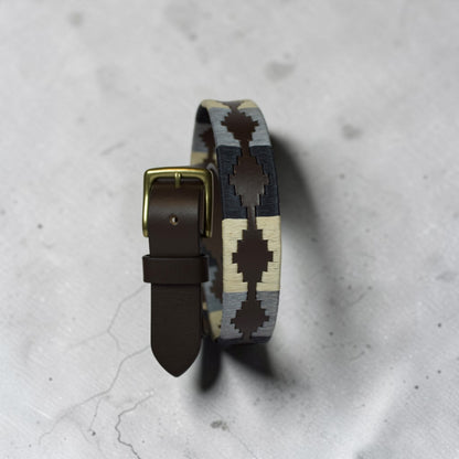 Bufflet Leather Handwoven Embroidered Genuine Leather Belt