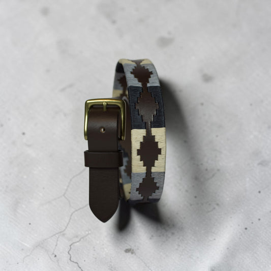 Bufflet Leather Handwoven Embroidered Genuine Leather Belt