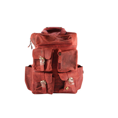 Vintage Genuine Leather Backpack for Men & Women – 15.6” Laptop Travel Rucksack | Bufflet Leather