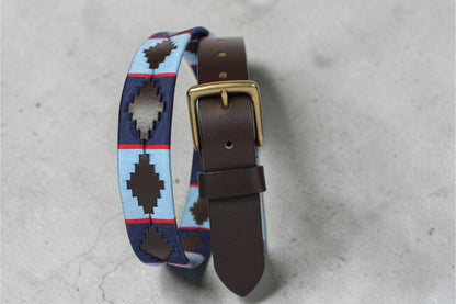 Bufflet Leather Handwoven Embroidered Genuine Leather Belt