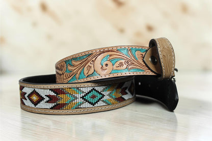 Genuine Leather Western Cowboy Belt