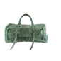 Forest Green Leather Duffle Bag for Men & Women | Handmade Full Grain Weekender Travel Bag