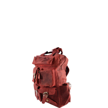 Vintage Genuine Leather Backpack for Men & Women – 15.6” Laptop Travel Rucksack | Bufflet Leather