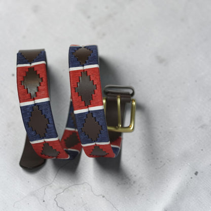 Bufflet Leather Handwoven Embroidered Genuine Leather Belt