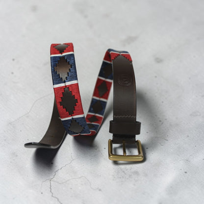 Bufflet Leather Handwoven Embroidered Genuine Leather Belt