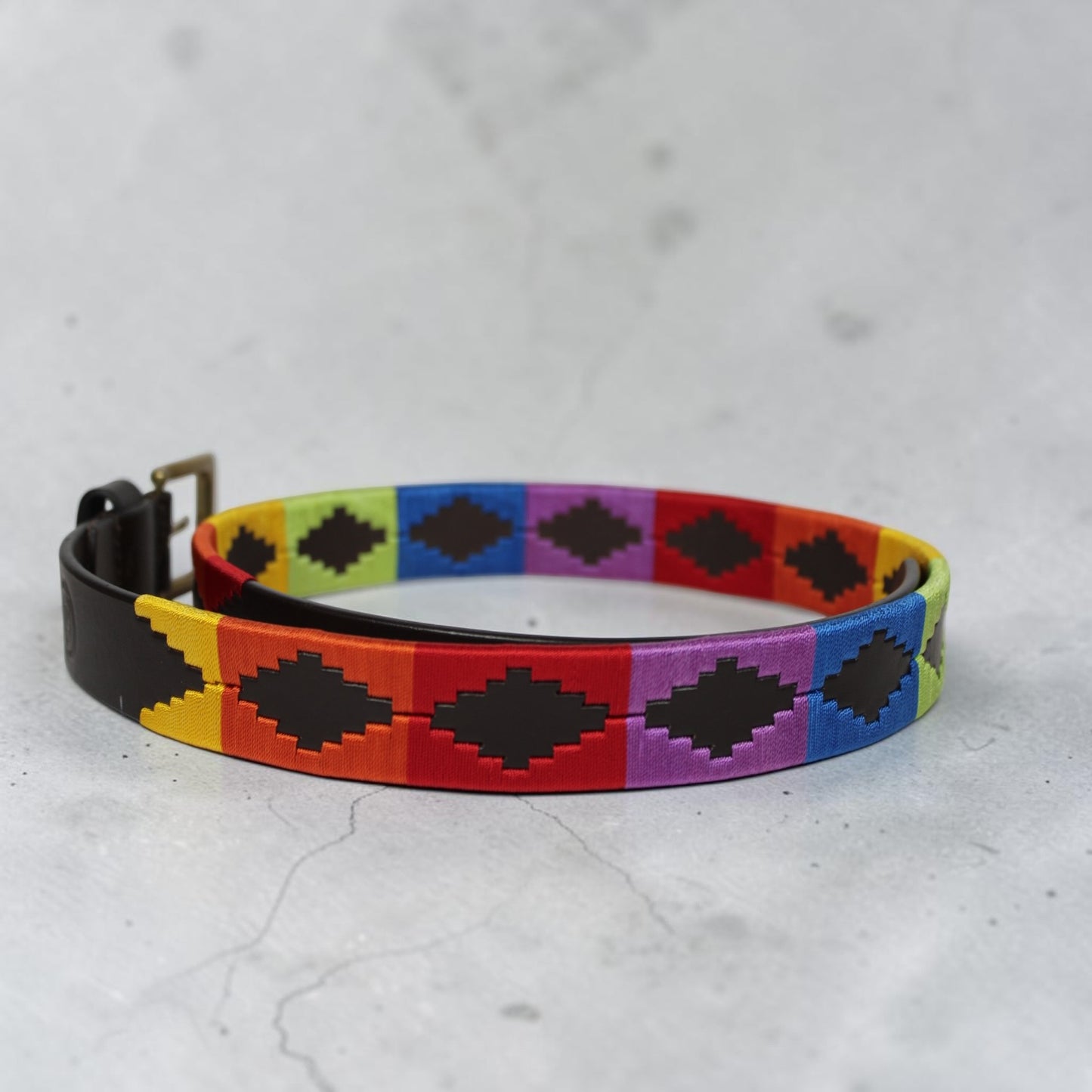 Bufflet Leather Handwoven Embroidered Genuine Leather Belt