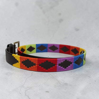 Bufflet Leather Handwoven Embroidered Genuine Leather Belt