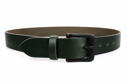Bufflet Leather Full Grain Leather Belt – Black, Green, Tan & Brown | Premium Handmade Belt