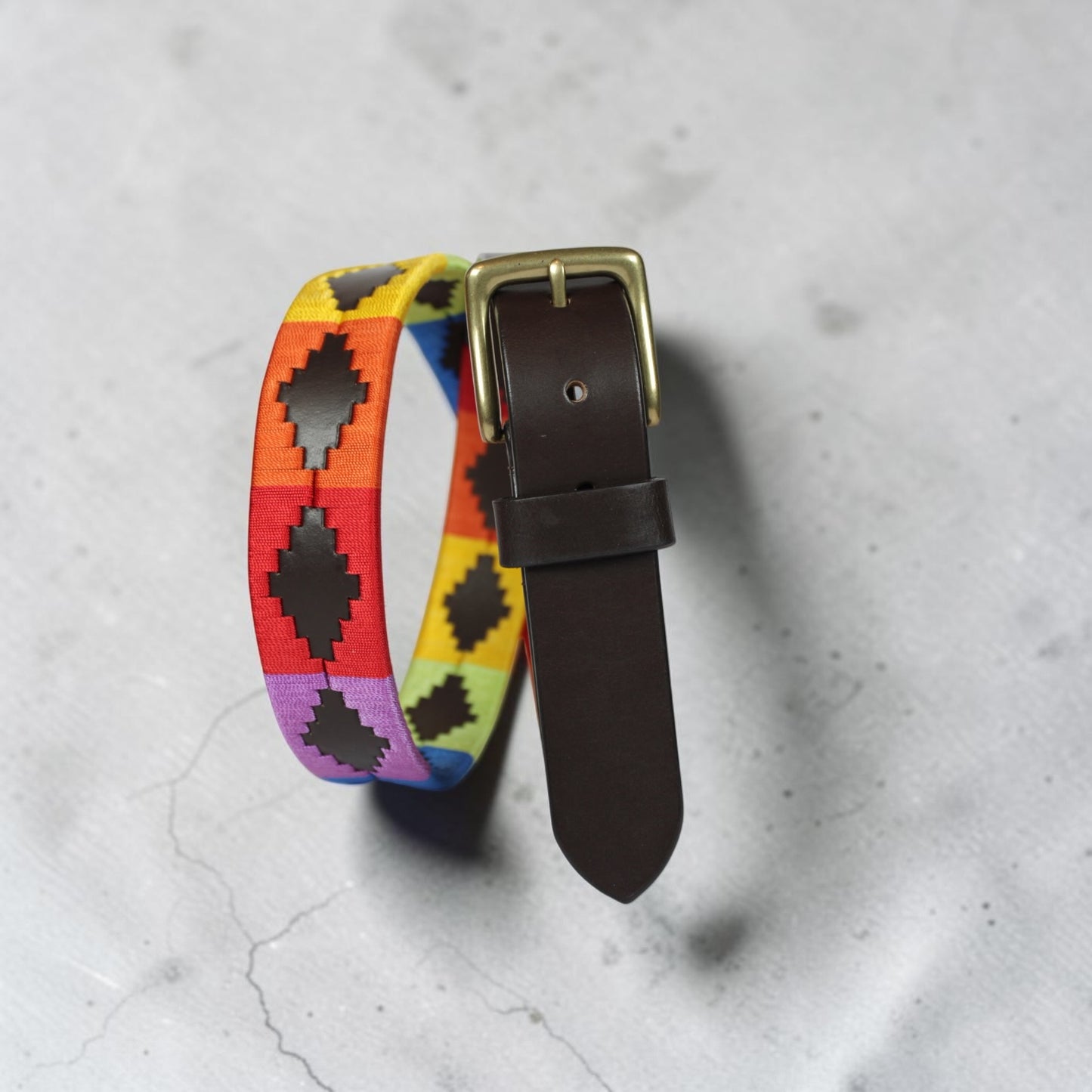 Bufflet Leather Handwoven Embroidered Genuine Leather Belt
