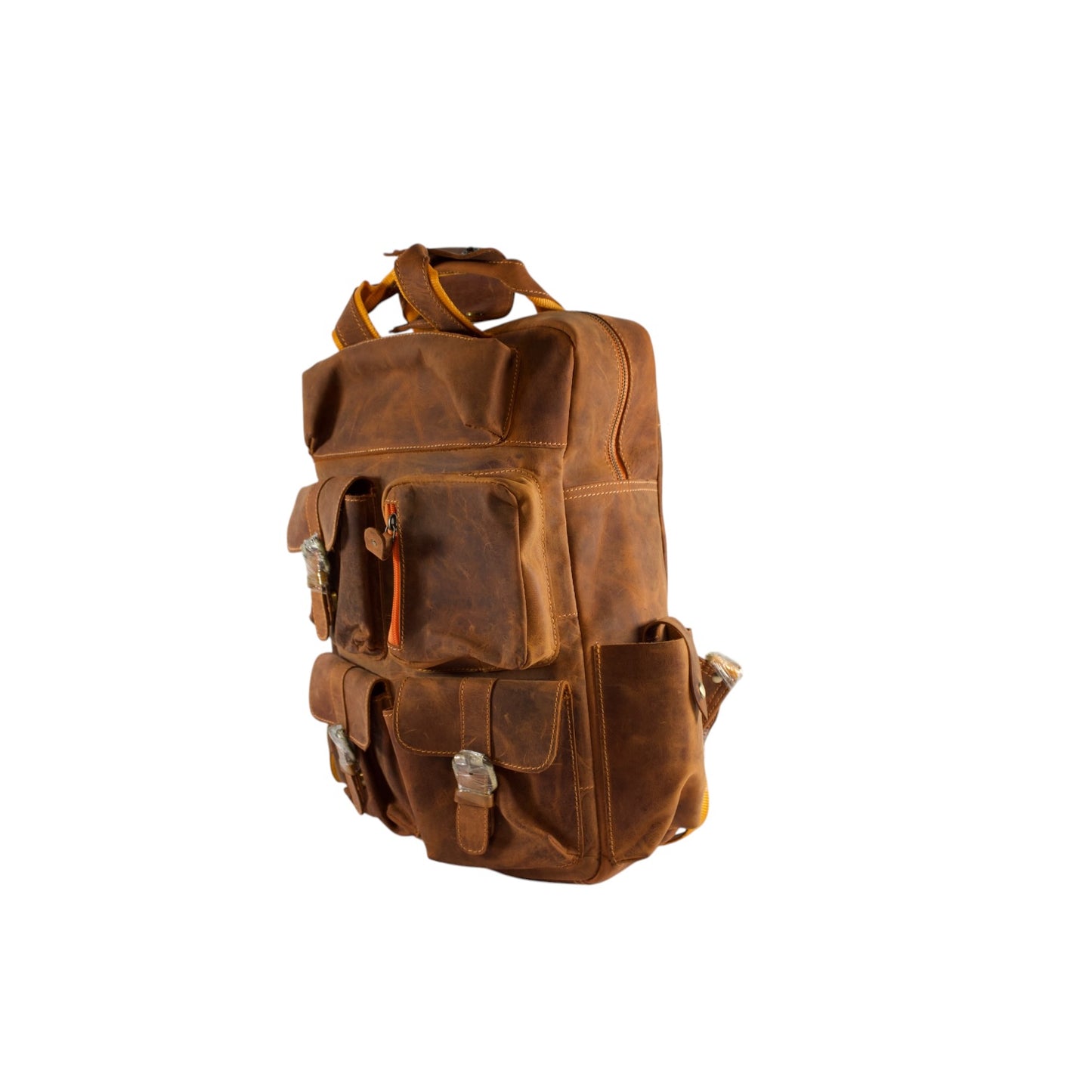 Vintage Genuine Leather Backpack for Men & Women – 15.6” Laptop Travel Rucksack | Bufflet Leather