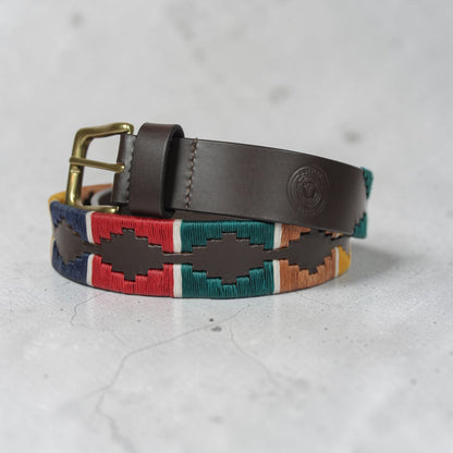 Bufflet Leather Handwoven Embroidered Genuine Leather Belt