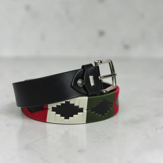 Handmade Western Embroidered Leather Belt