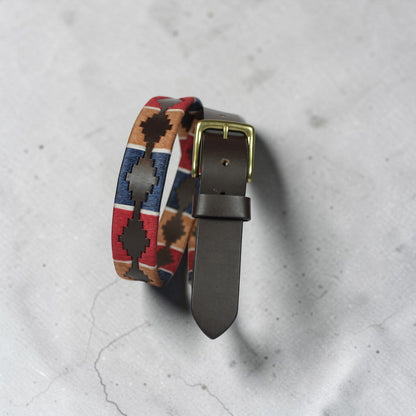 Bufflet Leather Handwoven Embroidered Genuine Leather Belt