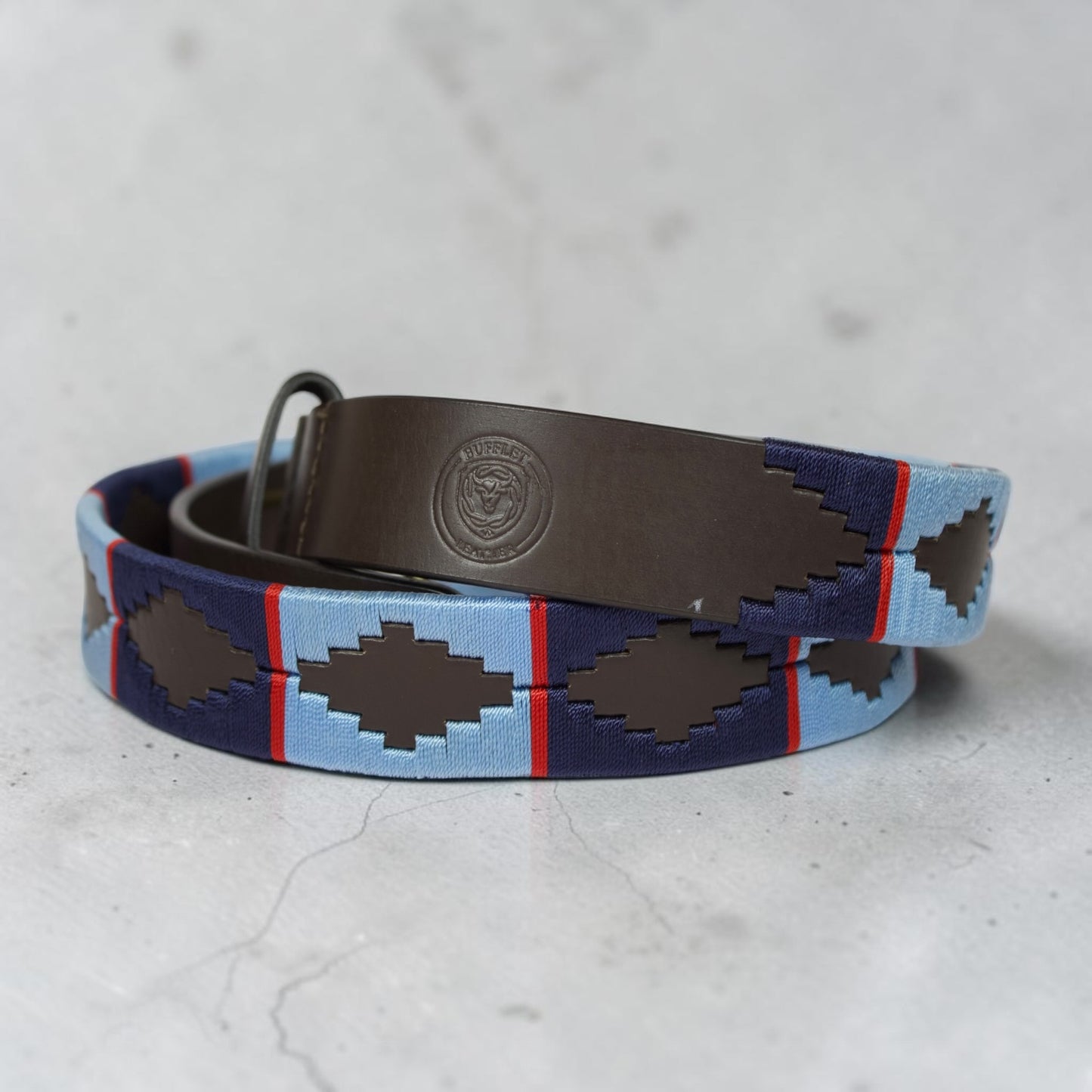 Bufflet Leather Handwoven Embroidered Genuine Leather Belt