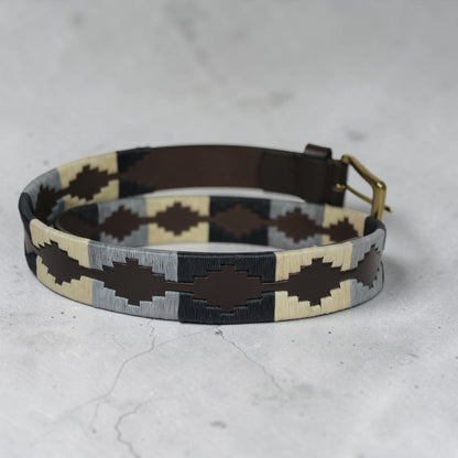 Bufflet Leather Handwoven Embroidered Genuine Leather Belt