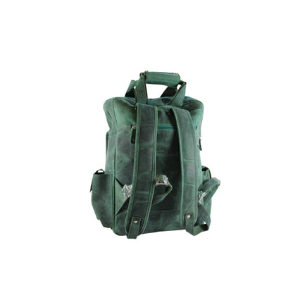 Vintage Genuine Leather Backpack for Men & Women – 15.6” Laptop Travel Rucksack | Bufflet Leather