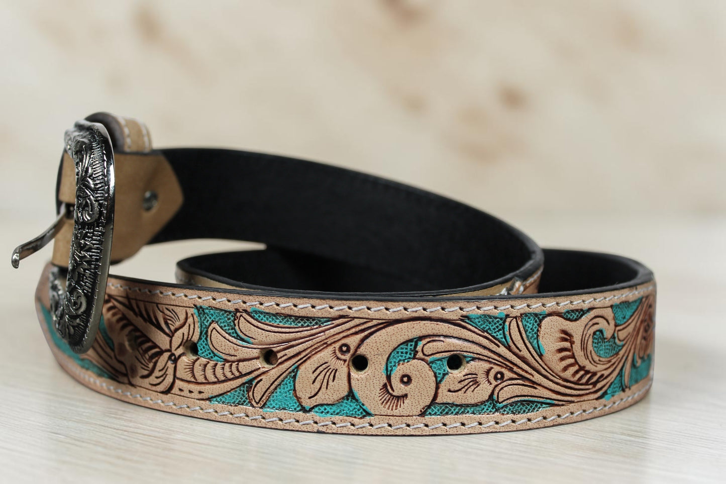 Genuine Leather Western Cowboy Belt