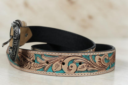 Genuine Leather Western Cowboy Belt