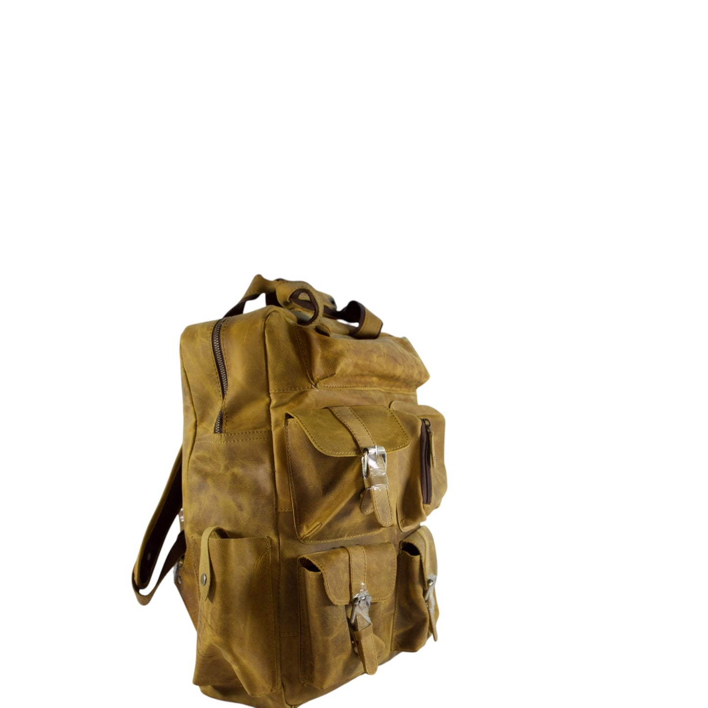 Vintage Genuine Leather Backpack for Men & Women – 15.6” Laptop Travel Rucksack | Bufflet Leather