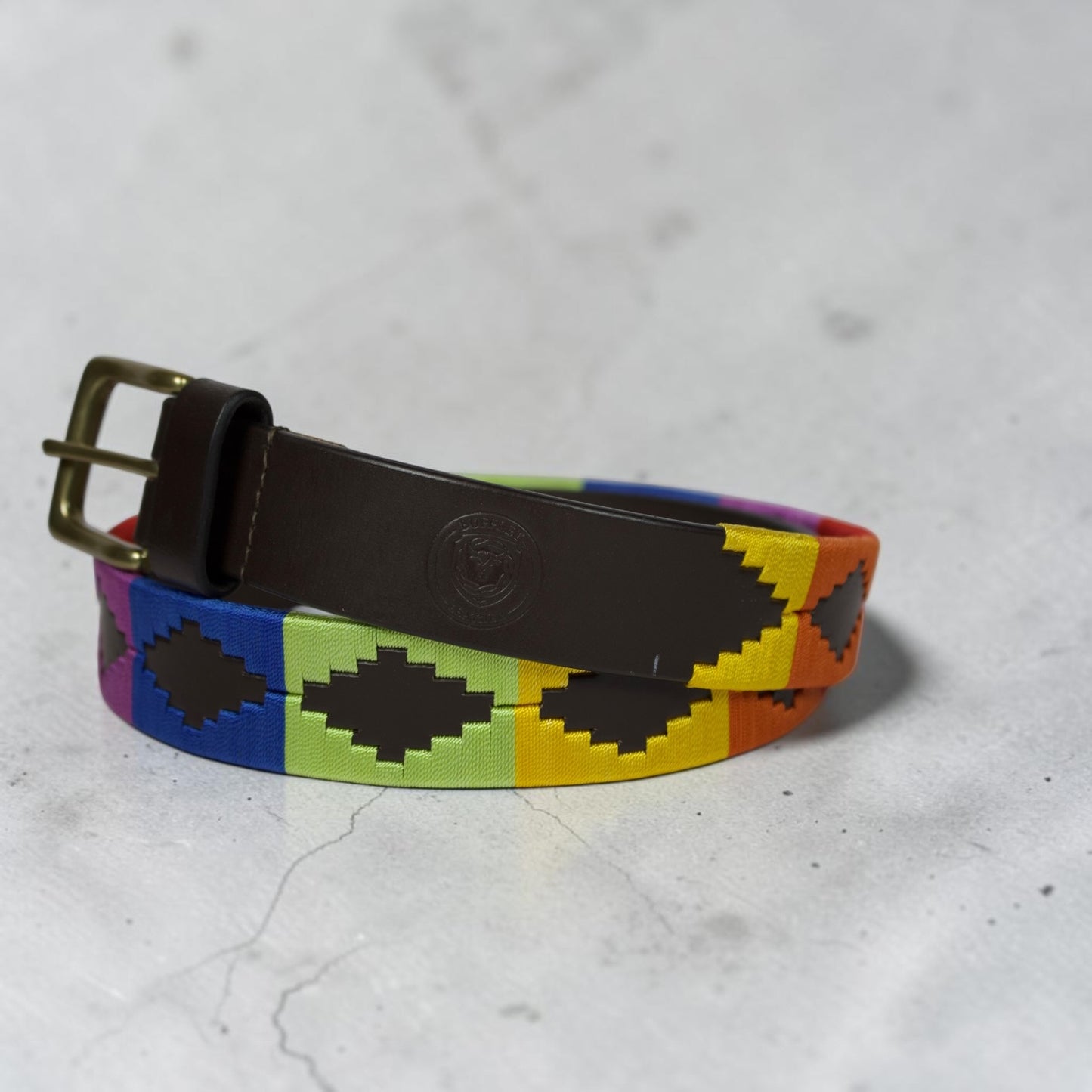Bufflet Leather Handwoven Embroidered Genuine Leather Belt