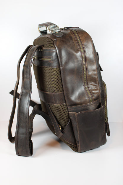 Handmade Full Grain Leather Backpack for Men & Women – Vintage Laptop Travel Backpack | Bufflet Leather