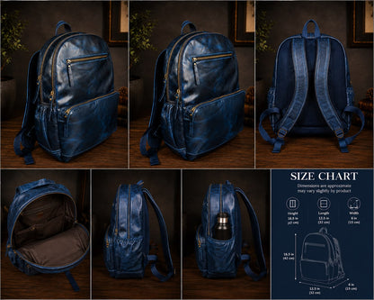 Handmade Full Grain Leather Backpack for Men & Women – Vintage Laptop Travel Backpack | Bufflet Leather